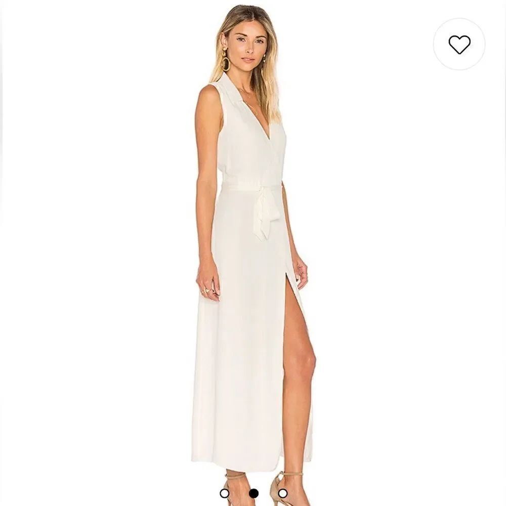 L'ACADEMIEâTheâSleevelessâWrap DressâinâIvoryâsizeâsmall